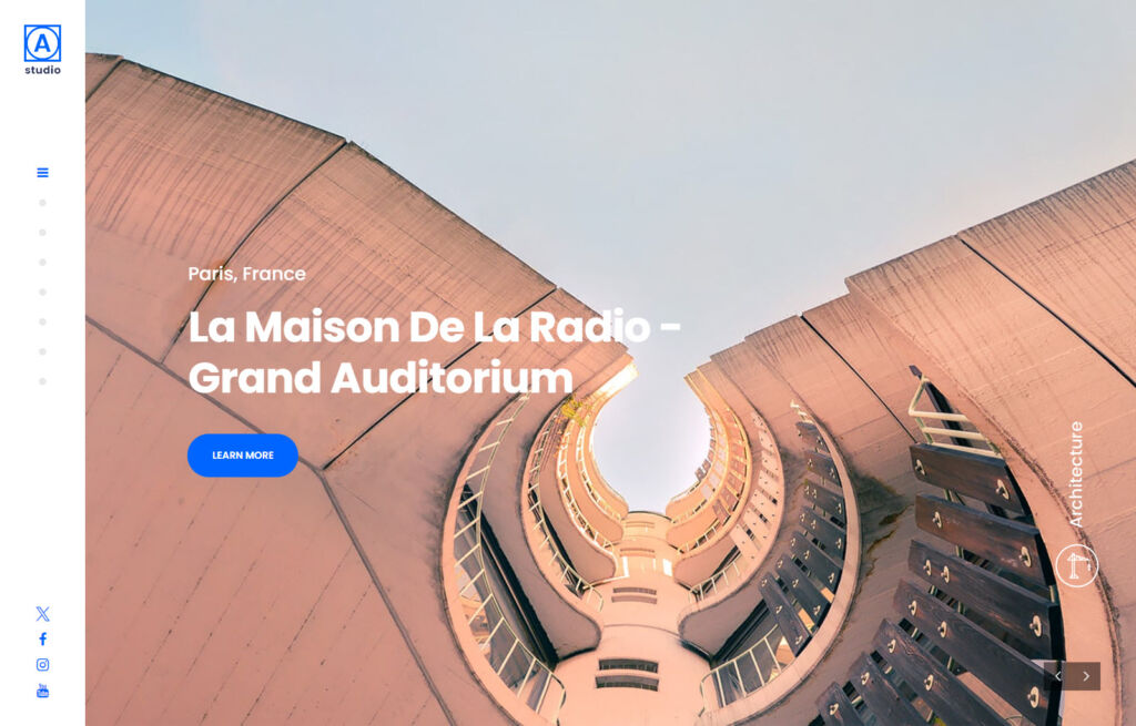 A.Studio - mẫu WordPress thiết kế và kiến trúc nội thất
