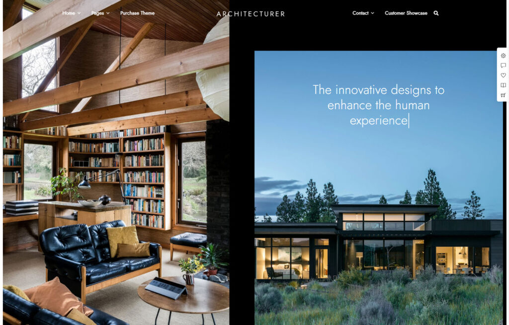 Architecturer - mẫu website WordPress cho nhà thiết kế nội thất